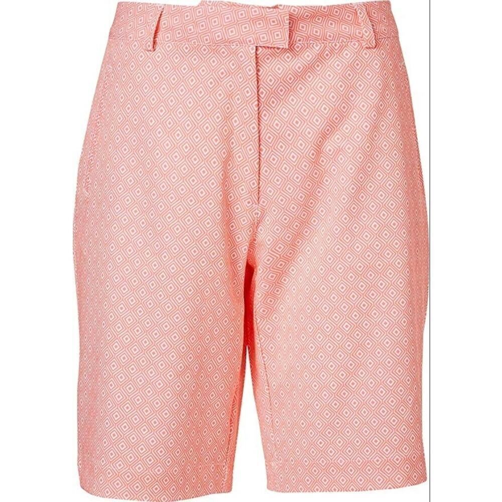 Lady Hagen Coral Tropical Print Shorts Size 2